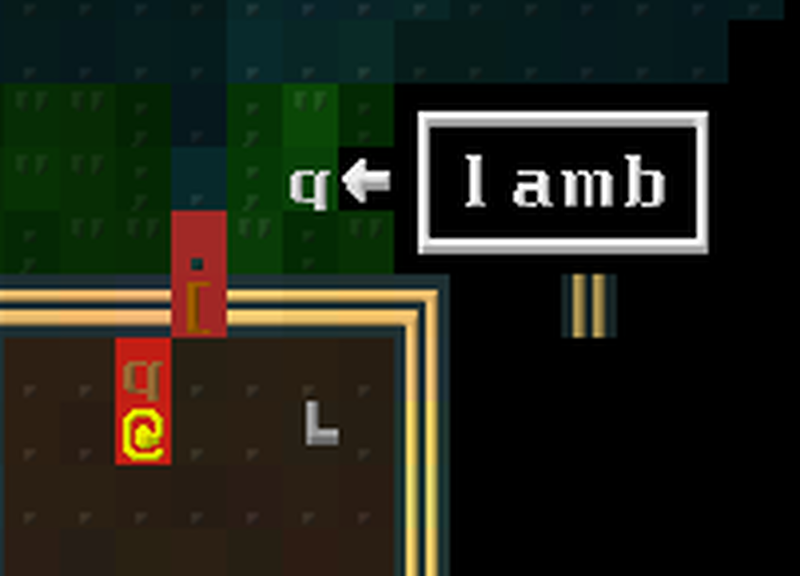 a screenshot of rust-rl showing a lamb and a fawn spawned in